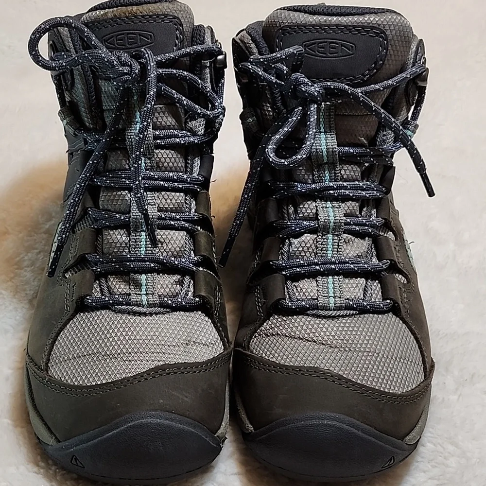 Keen Steens Mid Leather Waterproof Hiking Women's Outdoor  Boots Sz 6